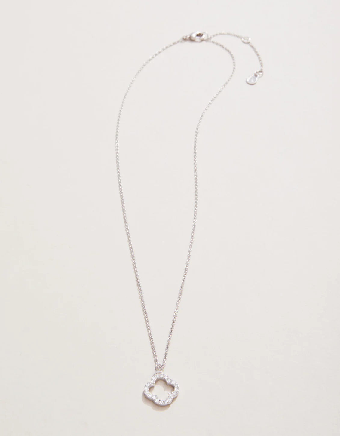 SLV Silver Necklace 18 Lucky One/Quatrefoil