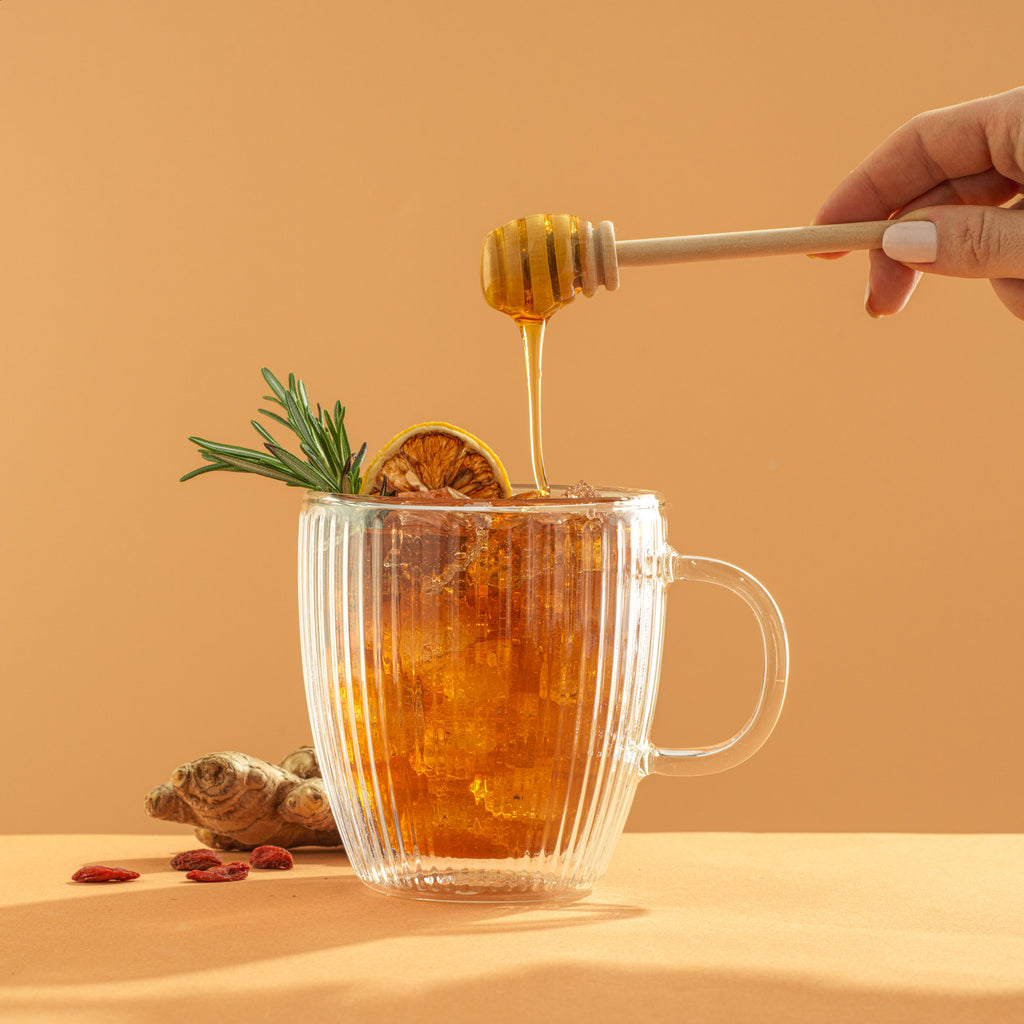 Savor Fluted Double Wall Coffee Glasses