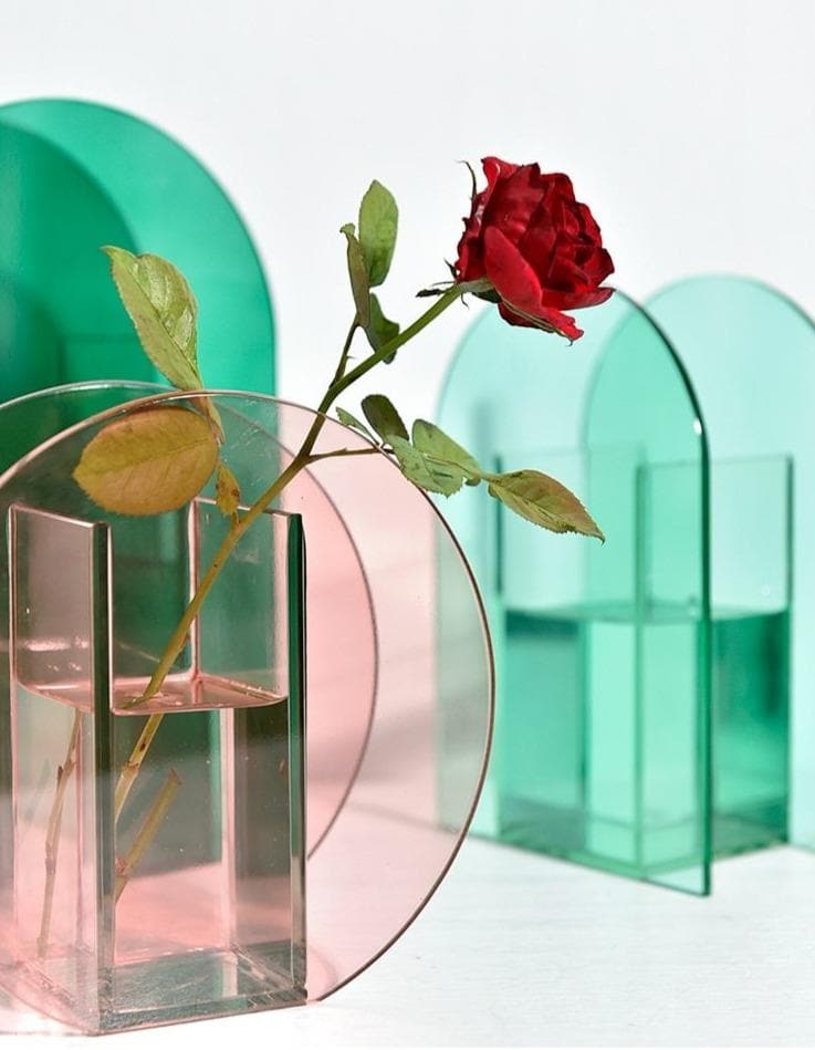 Light Transit Acrylic Vase & Desktop Accent
