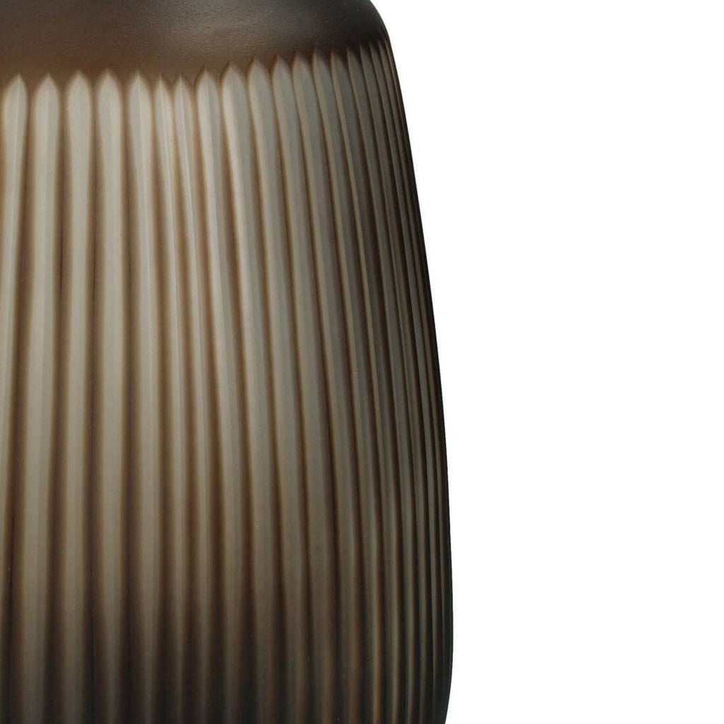Round Glass Vase | Cantelupe | Brown