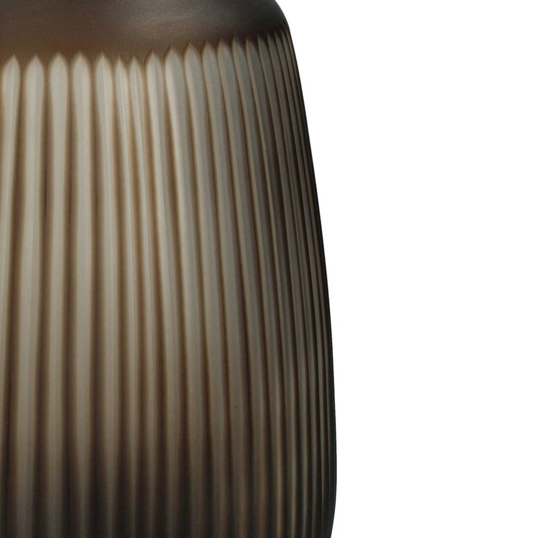 Round Glass Vase | Cantelupe | Brown