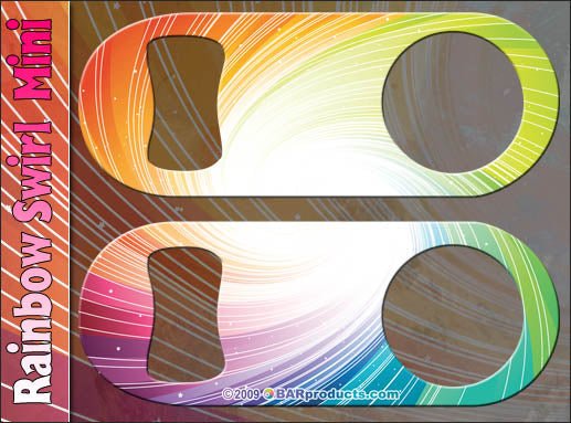 Mini Speed Bottle Opener / Bar Key - Rainbow